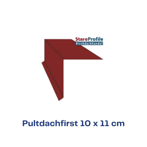 Pultdachfirst 10 x 11 cm