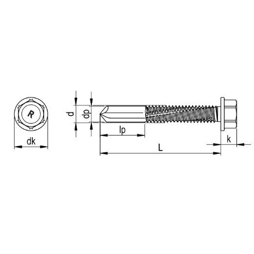 Bohrschraube 5,5 x 38 E16 (100 Stck.)