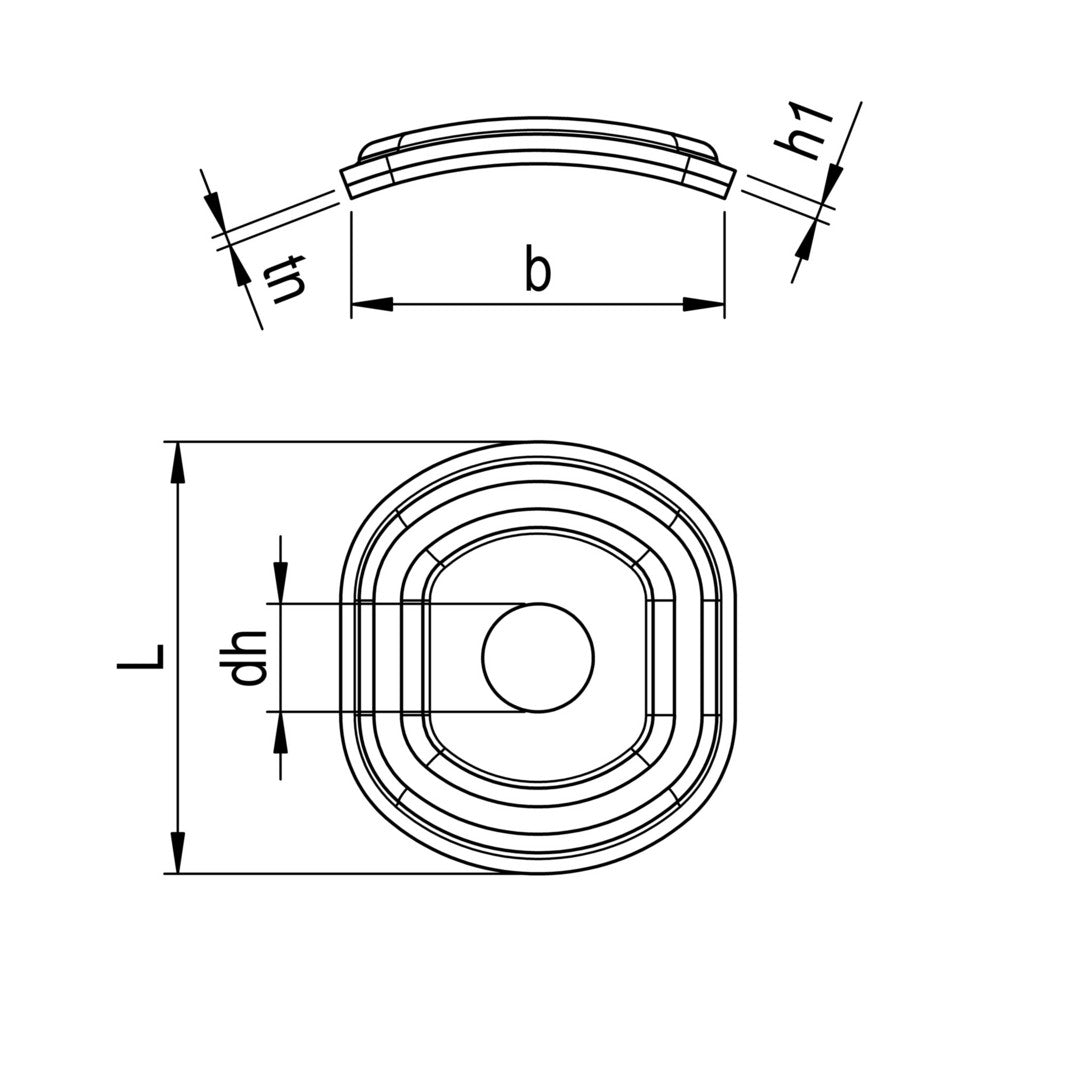 Minikalotten für Dachpfannenprofile (100 Stck.)