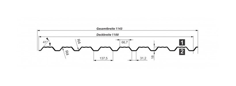 T-18 DR Fassade | 0.63mm