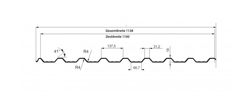 T-18 DR Dach | 0,50mm