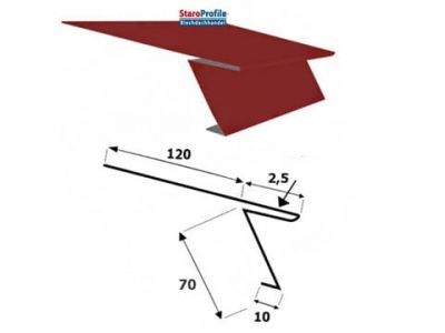 Traufblech für Stehfalz / TERRANO 30/525