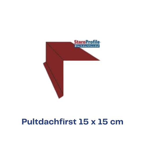 Pultdachfirst 15 x 15 cm