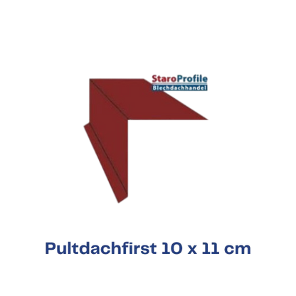 Pultdachfirst 10 x 11 cm