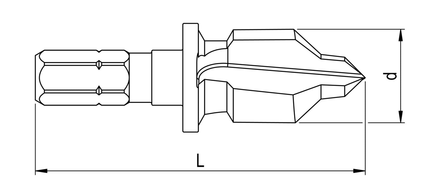 STB, Stufenbohrer, Stahl blank