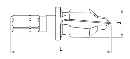 STB, Stufenbohrer, Stahl blank
