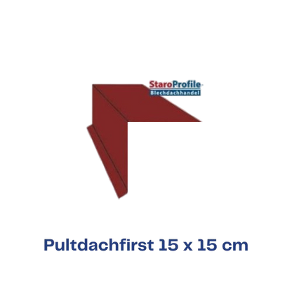 Pultdachfirst 15 x 15 cm