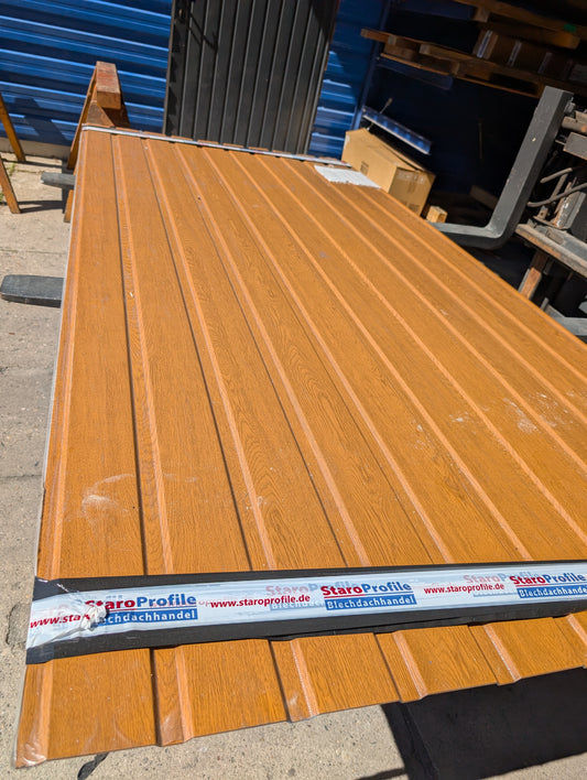 T-7 Holzoptik Sonderposten 4 Platten a´ 2,50m Paket Preis